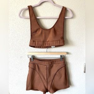 Tiger Mist Two pice tan set